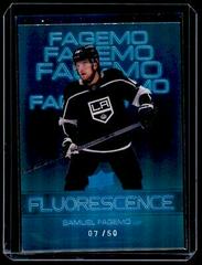 Samuel Fagemo [Blue] #F-13 Hockey Cards 2022 Upper Deck Fluorescence Prices