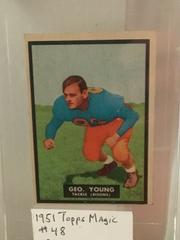 George Young #48 Football Cards 1951 Topps Magic Prices