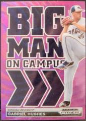 Gabriel Hughes [Purple Wave] Baseball Cards 2022 Panini Prizm Draft Picks Big Man on Campus Prices