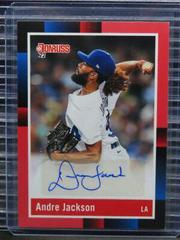 Andre Jackson #R88S-AJ Baseball Cards 2022 Panini Donruss Retro 1988 Signatures Prices