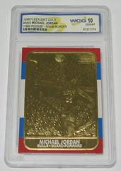 Michael Jordan [Red Blue Border Red 6 Time Champ] Basketball Cards 1997 Fleer 23KT Gold Prices