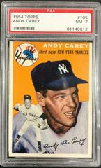 Andy Carey #105 Baseball Cards 1954 Topps Prices
