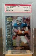 Troy Aikman [Black] #8 Football Cards 1995 Bowman's Best Prices