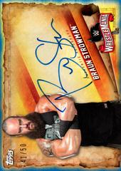 Braun Strowman [Blue] Wrestling Cards 2020 Topps WWE Road to WrestleMania Autographs Prices