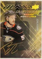 Brayden Tracey [Gold] #LS-BT Hockey Cards 2022 SPx UD Black Lustrous Rookie Signatures Prices