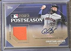 Cristian Javier [Gold] #PPAR-CJ Baseball Cards 2024 Topps Postseason Performance Autograph Relic Prices