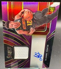 De'Andre Hunter [Purple] Basketball Cards 2019 Panini Select Rookie Jersey Autographs Prices