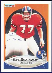 Karl Mecklenburg Football Cards 1990 Fleer Prices