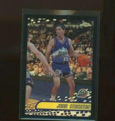 John Stockton [Black Refractor] #115 Basketball Cards 2001 Topps Chrome Prices