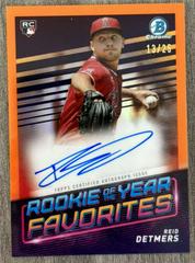 Reid Detmers [Orange] #ROYF-RD Baseball Cards 2022 Bowman Rookie of the Year Favorites Autographs Prices