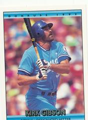 Kirk Gibson #39 Baseball Cards 1992 Donruss Prices