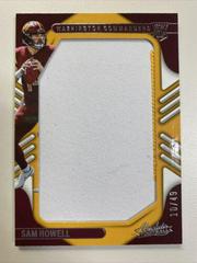 Sam Howell [Jersey Number] #JUM-5 Football Cards 2022 Panini Absolute Jumbo Relics Prices