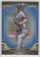 Gerrit Cole [Sapphire] #76 Baseball Cards 2022 Topps Triple Threads Prices