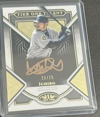 Ichiro [Bronze Ink] #T1TA-I Baseball Cards 2023 Topps Tier One Talent Autographs Prices