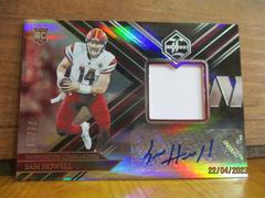 Sam Howell [Patch Autograph Silver] Football Cards 2022 Panini Limited Prices