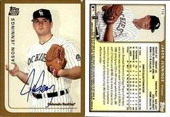 Jason Jennings [Certified Autograph] #T70 Baseball Cards 1999 Topps Traded Prices