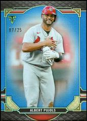 Albert Pujols [Sapphire] #71 Baseball Cards 2022 Topps Triple Threads Prices