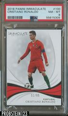 Cristiano Ronaldo #100 Soccer Cards 2018 Panini Immaculate Prices