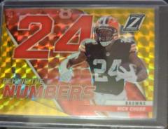 Nick Chubb [Gold] #BN-NC Football Cards 2022 Panini Zenith Behind the Numbers Prices