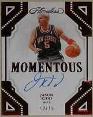 Jason Kidd [Ruby] #21 Basketball Cards 2022 Panini Flawless Momentous Autograph Prices