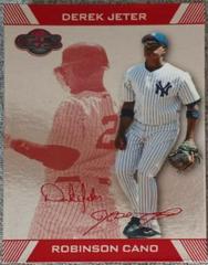 Derek Jeter, Robinson Cano [Silver Red] Baseball Cards 2007 Topps CO Signers Prices