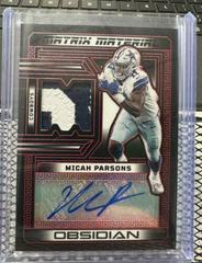 Micah Parsons [Yellow Electric Etch] #29 Football Cards 2023 Panini Obsidian Signature Prices