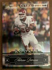 Adrian Peterson [Xtra Points Black] #155 Football Cards 2007 Playoff Prestige Prices