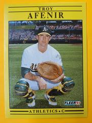 Troy Afenir #1 Baseball Cards 1991 Fleer Prices
