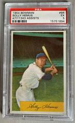 Solly Hemus [477/ 1343 Assists] #94 Baseball Cards 1954 Bowman Prices