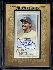 Cecil Fielder [Black Frame] #MA-CF Baseball Cards 2020 Topps Allen & Ginter Mini Autographs Prices