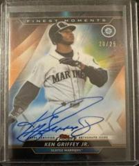 Ken Griffey Jr. [Orange Refractor] Baseball Cards 2020 Topps Finest Moments Autographs Prices