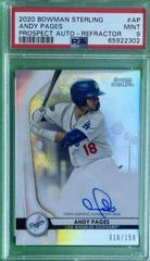 Andy Pages [Refractor] #AP Baseball Cards 2020 Bowman Sterling Prospect Autographs Prices