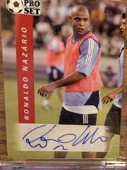 Ronaldo Nazario [Red] Soccer Cards 2022 Pro Set Autographs Prices