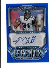 Kam Chancellor [Blue] #AL-KC Football Cards 2022 Panini Absolute Legends Signatures Prices