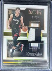 Nikola Jovic [Prime Holo] #EDR-NJV Basketball Cards 2022 Panini Noir Elegant Decor Rookie Jerseys Prices