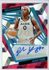 Jackie Young [Cubic] #AG-JYG Basketball Cards 2022 Panini Revolution WNBA Autographs Prices