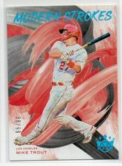 Mike Trout [Blue] #MS-4 Baseball Cards 2022 Panini Diamond Kings Modern Strokes Prices