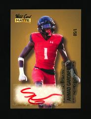 Ahmad Gardner [Silver Green Foil] #MB-A Football Cards 2022 Wild Card Matte Autographs Prices