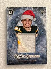 Christian Watson #RHS-19 Football Cards 2022 Panini Donruss Rookie Holiday Sweater Prices