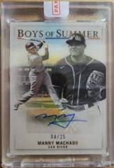 Manny Machado [Gold] Baseball Cards 2022 Panini Chronicles Boys of Summer Autographs Prices