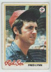 Fred Lynn #320 Baseball Cards 1978 Topps Prices