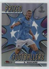 Erling Haaland #PF-15 Soccer Cards 2022 Topps Finest UEFA Club Competitions Prized Footballers Prices
