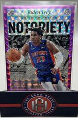 Jaden Ivey [Purple] #7 Basketball Cards 2022 Panini Mosaic Notoriety Prices