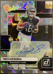 Treylon Burks [Autograph] Football Cards 2022 Panini Donruss The Rookies Prices