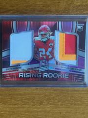 Skyy Moore [Neon Pink] #RRM-SMO Football Cards 2022 Panini Spectra Rising Rookie Materials Prices