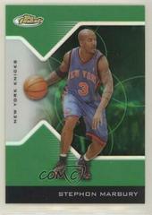 Stephon Marbury [Green Refractor] Basketball Cards 2004 Finest Prices