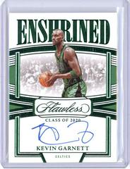 Kevin Garnett [Emerald] #3 Basketball Cards 2022 Panini Flawless Enshrined Signature Prices