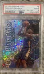 Zion Williamson [Fast Break Silver] #8 Basketball Cards 2019 Panini Mosaic Blue Chips Prices