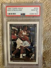 Rod Strickland Basketball Cards 1992 Topps Gold Prices