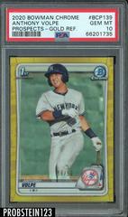 Anthony Volpe [Gold Refractor] #BCP-139 Baseball Cards 2020 Bowman Chrome Prospects Prices